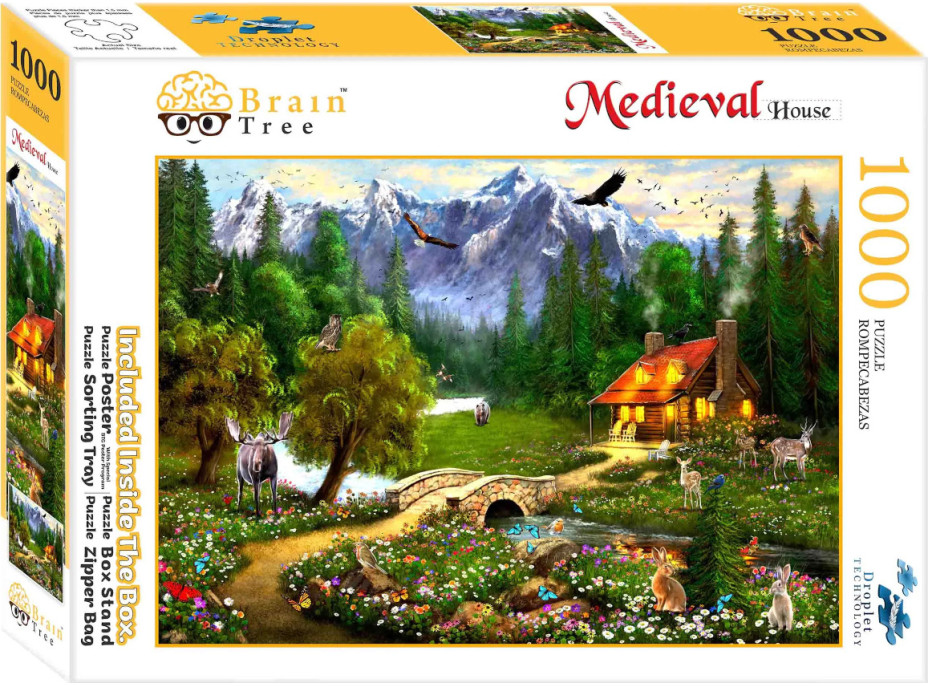 Brain Tree Puzzle Horský zrub 1000 dielikov