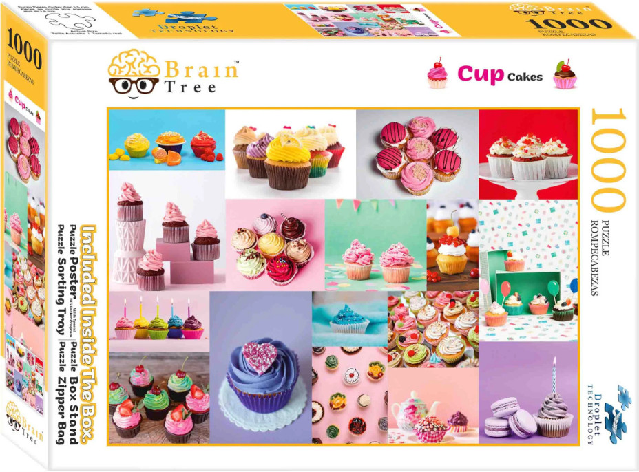 Brain Tree Puzzle Tortičky Cupcakes 1000 dielikov