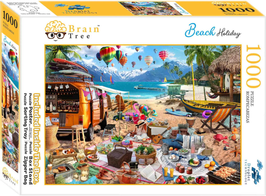 Brain Tree Puzzle Dovolenka na pláži 1000 dielikov