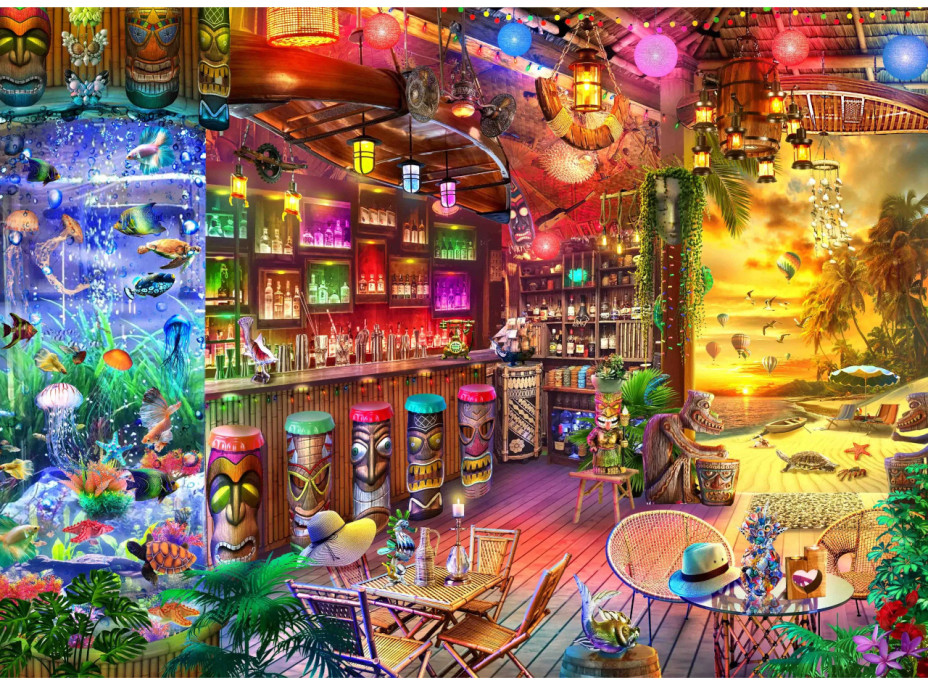 Brain Tree Puzzle Plážový bar 1000 dielikov