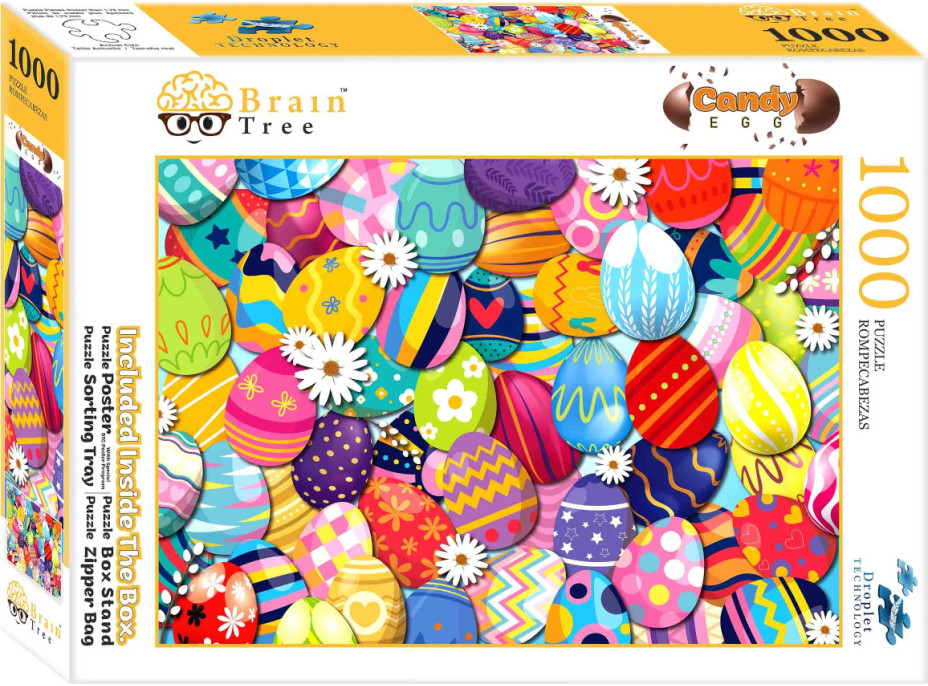 Brain Tree Puzzle Sladké vajíčka 1000 dielikov