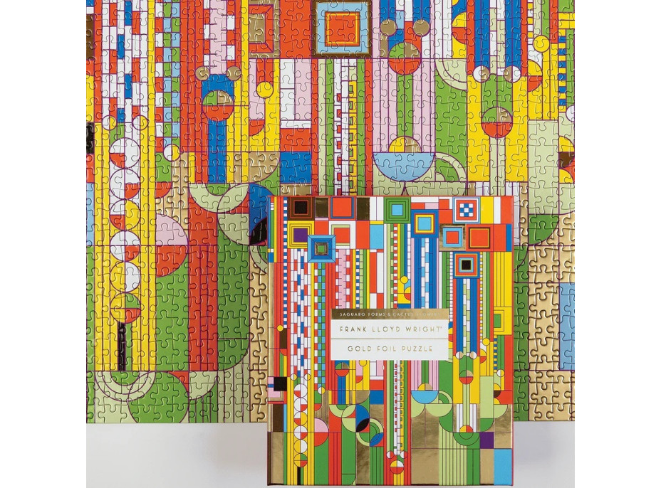 Galison Puzzle Cactus and Forms metalické 1000 dielikov