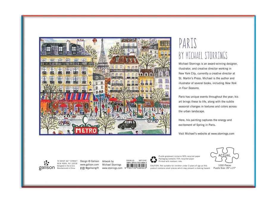 Galison Puzzle Paríž 1000 dielikov
