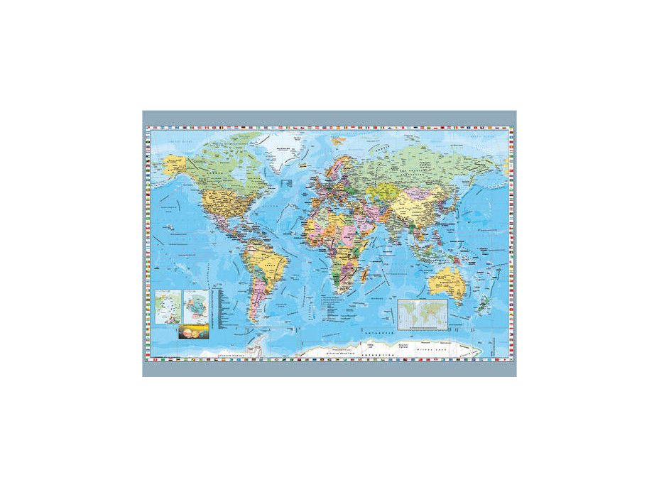 Dino Puzzle Politická mapa sveta 1000 dielikov