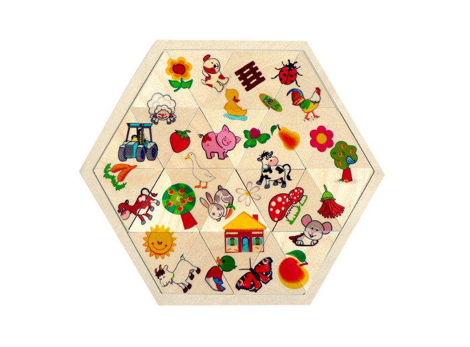 Hess Puzzle mozaika Farma 24 dielikov