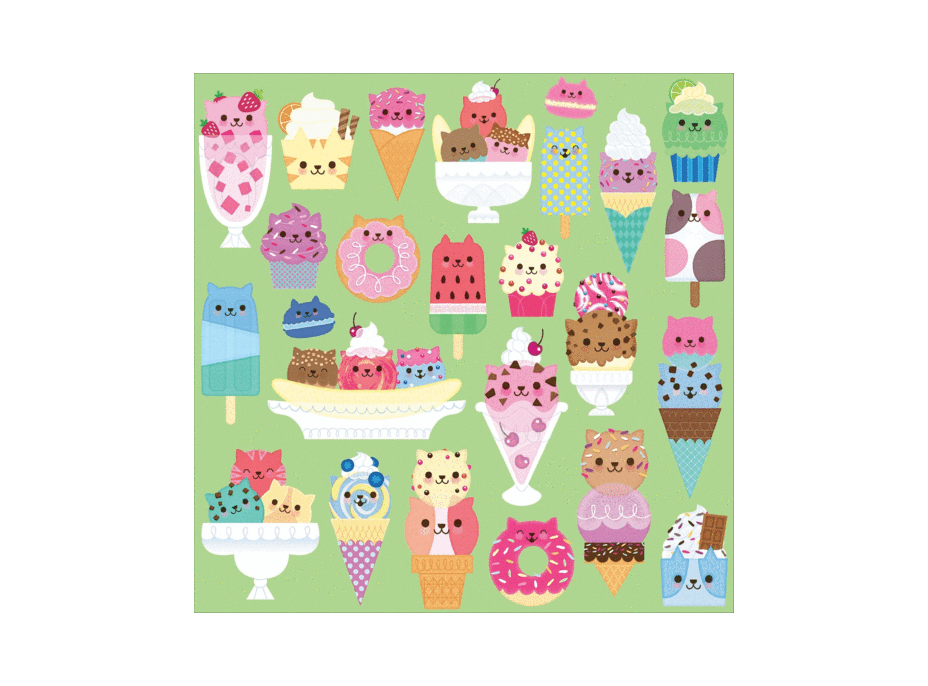 Mudpuppy Puzzle Mačacia cukráreň 500 dielikov