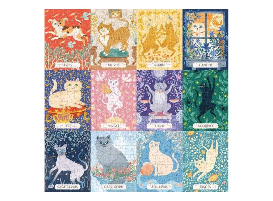 Galison Puzzle Mačacie zverokruh 500 dielikov