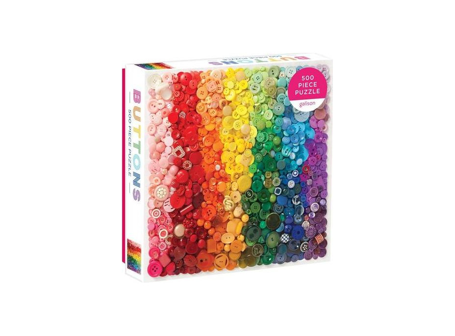 Galison Puzzle Dúhové gombíky 500 dielikov