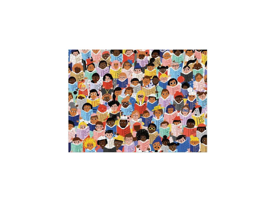 Galison Puzzle Knižný klub 1000 dielikov