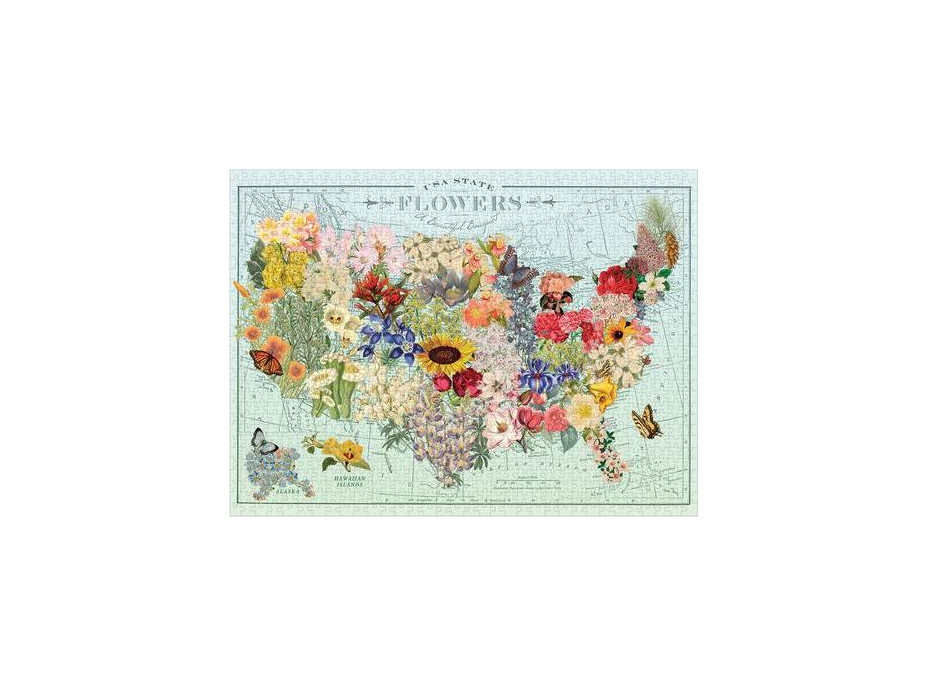 Galison Puzzle Kvety USA 1000 dielikov