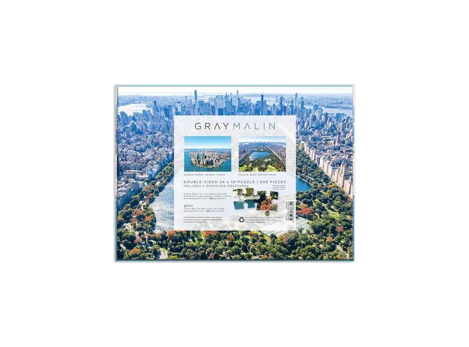 Galison Obojstranné puzzle New York City Gray Malin 500 dielikov