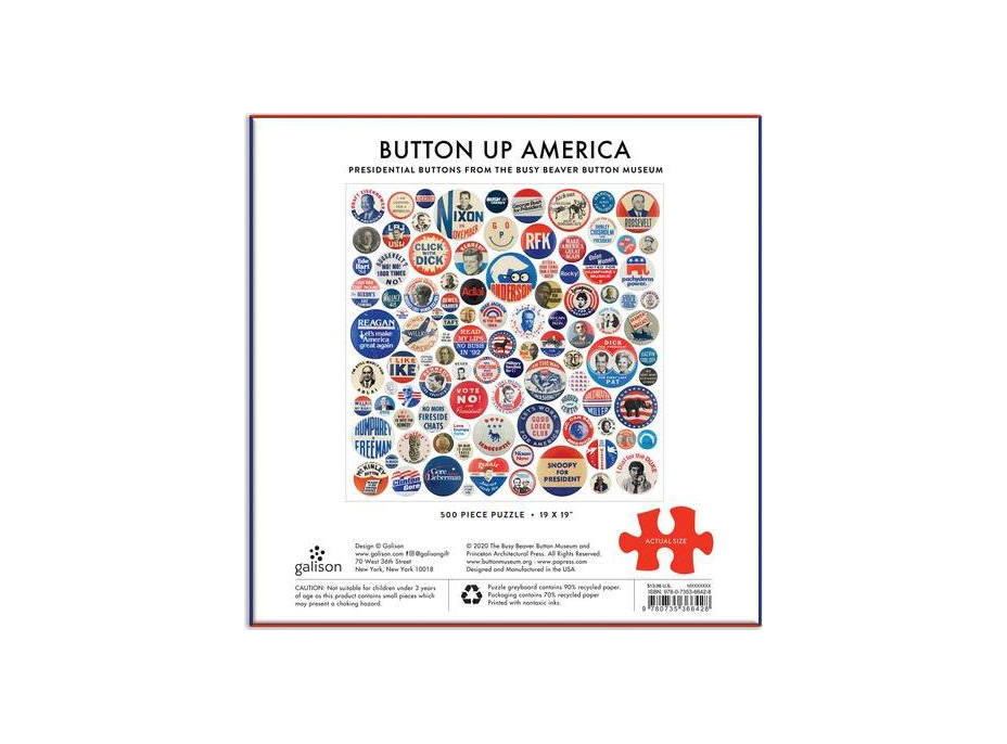 Galison Puzzle Placky Ameriky 500 dielikov