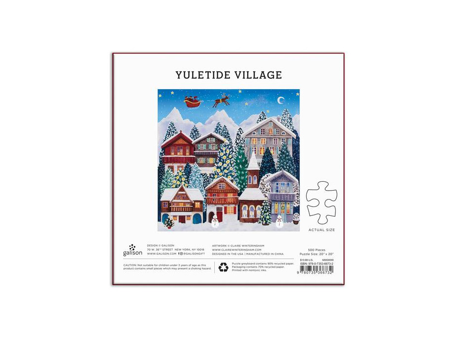 Galison Puzzle Vianoce 500 dielikov