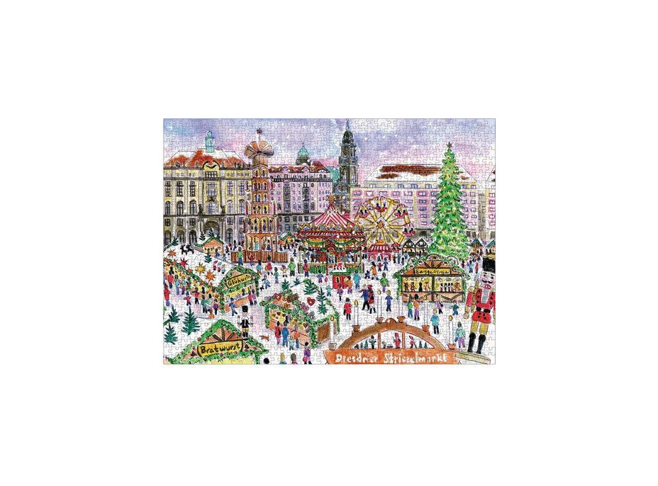 Galison Puzzle Vianočný trh 1000 dielikov