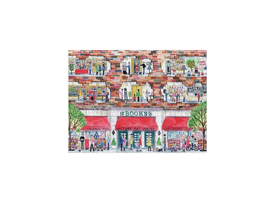 Galison Puzzle Deň v kníhkupectve 1000 dielikov