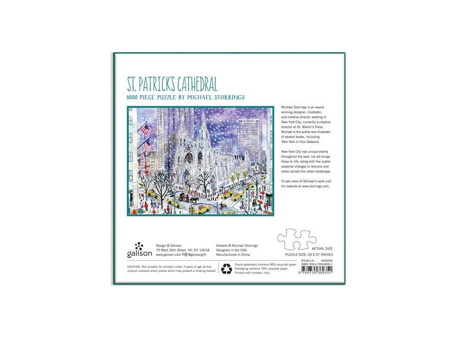 Galison Puzzle Katedrála sv. Patrika 1000 dielikov