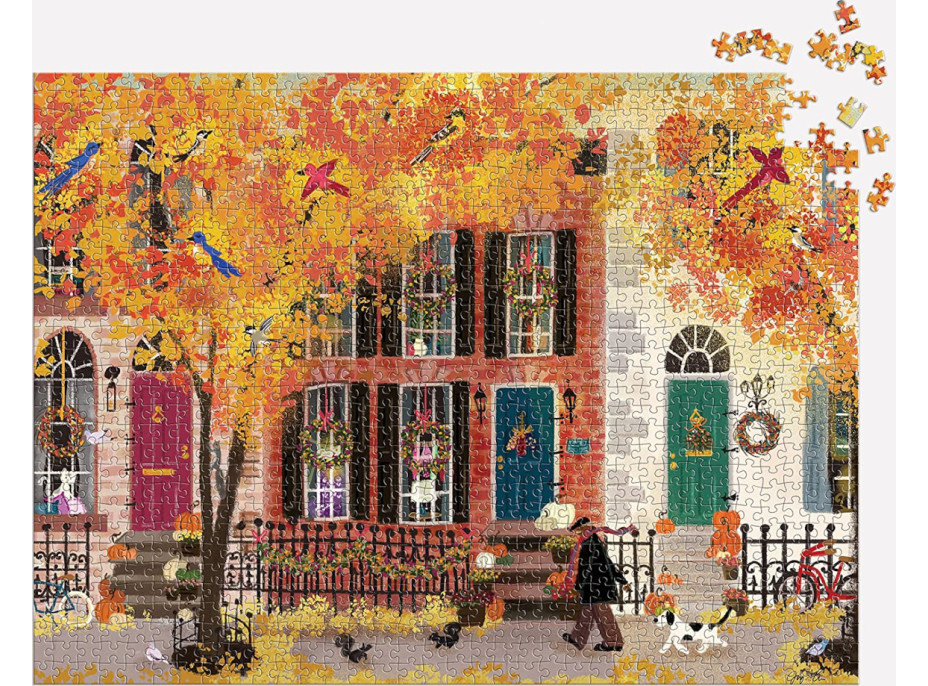 Galison Puzzle Jeseň v susedstve 1000 dielikov