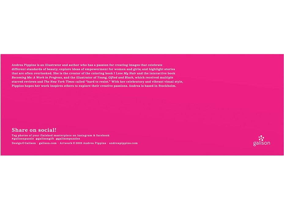 Galison Vyfarbovacie panoramatické puzzle Kvety vo vlasoch 1000 dielikov