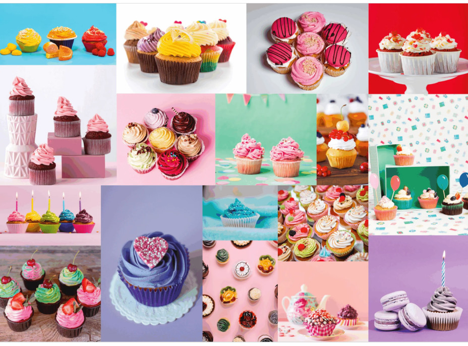 Brain Tree Puzzle Tortičky Cupcakes 500 dielikov