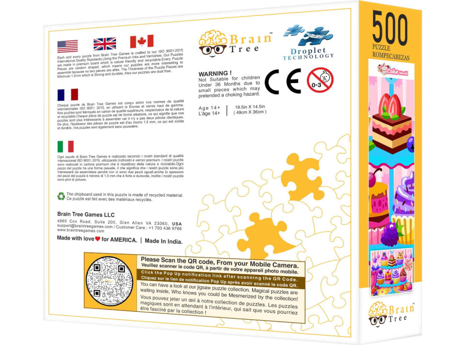 Brain Tree Puzzle V Cukrárni 500 dielikov