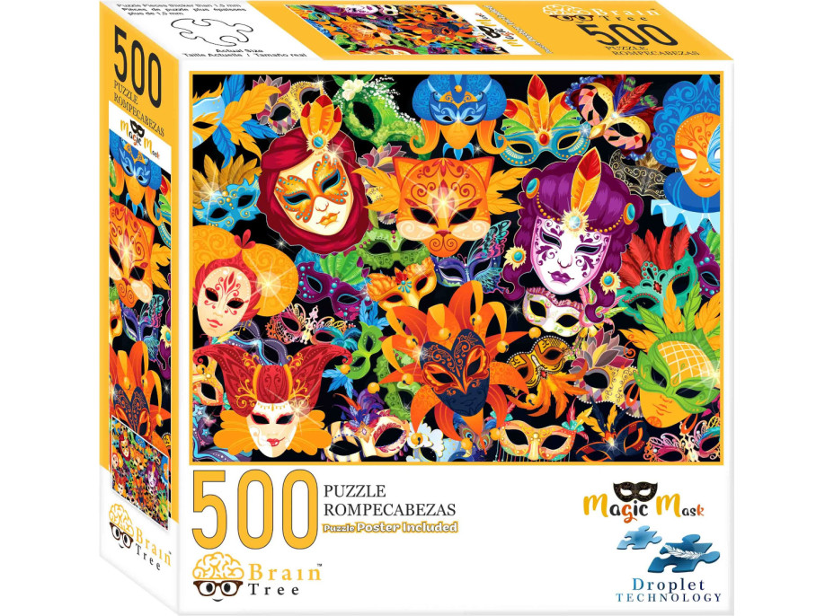 Brain Tree Puzzle Kúzelné masky 500 dielikov
