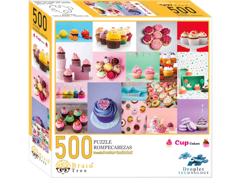 Brain Tree Puzzle Tortičky Cupcakes 500 dielikov