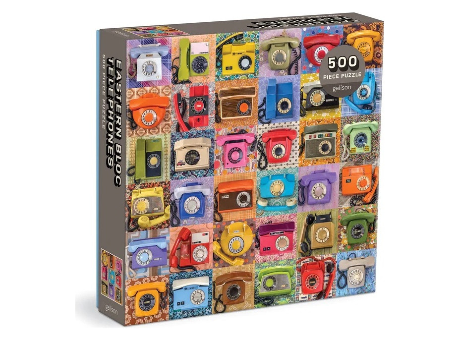 Galison Puzzle Troy Litten Eastern Bloc Telephones 500 dielikov
