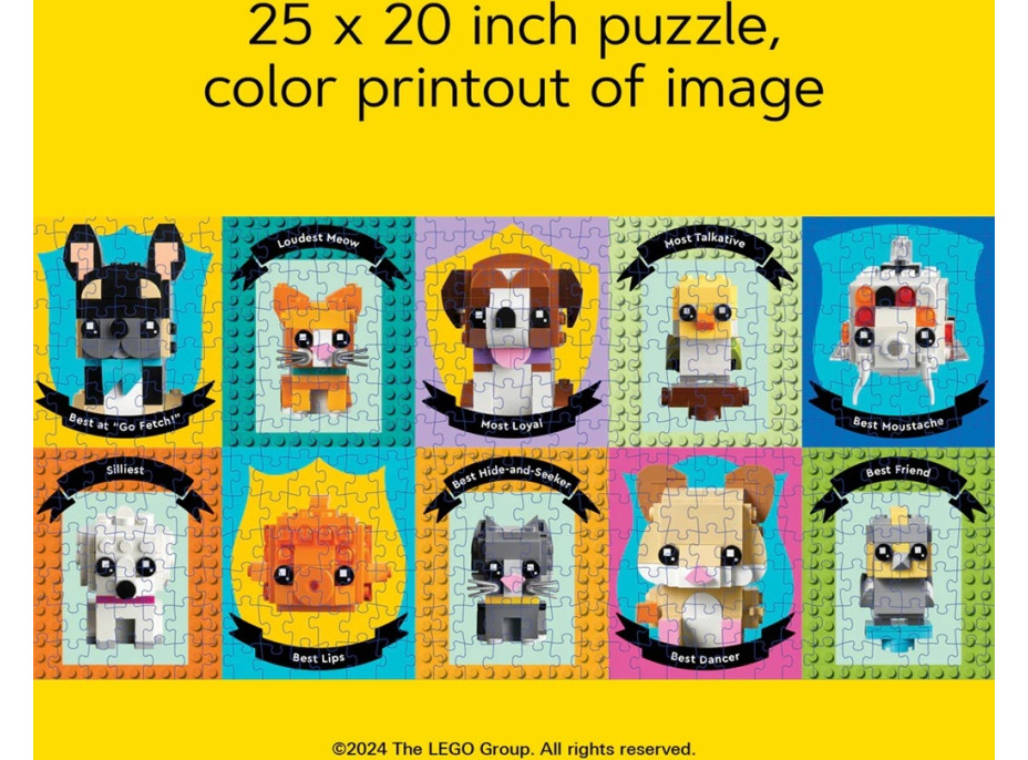 Chronicle Books Puzzle LEGO® Zvierací kamaráti 1000 dielikov