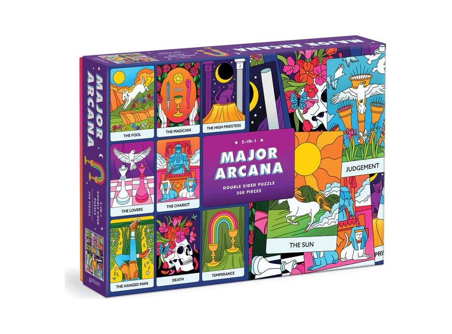 Galison Obojstranné puzzle Major Arcana 500 dielikov