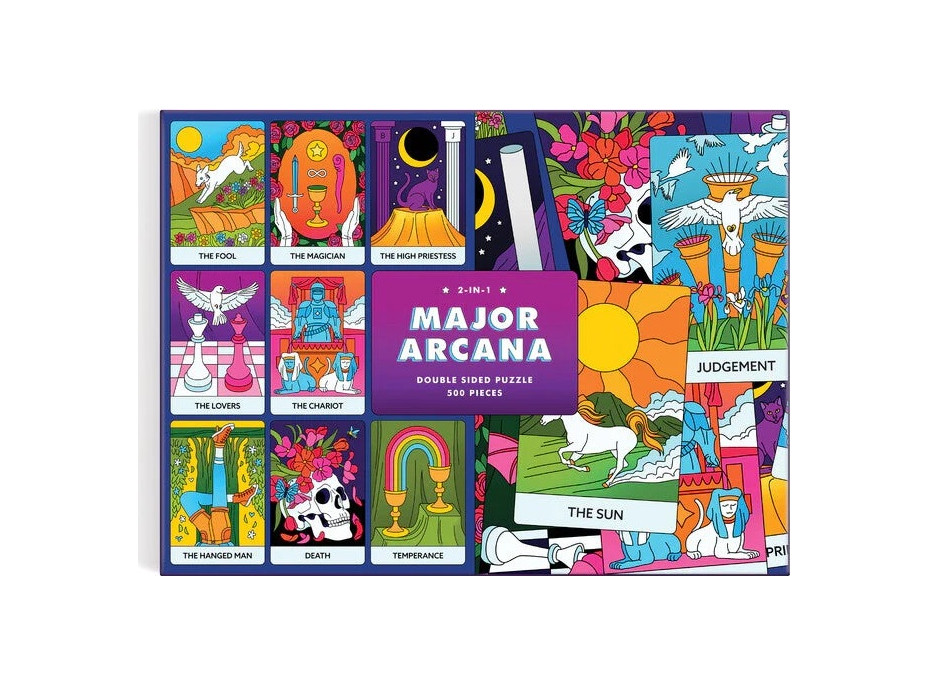Galison Obojstranné puzzle Major Arcana 500 dielikov