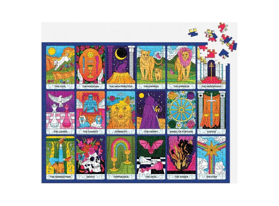 Galison Obojstranné puzzle Major Arcana 500 dielikov