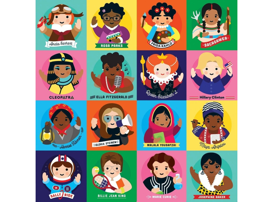 Mudpuppy Puzzle Malé feministky významnej ženy 500 dielikov