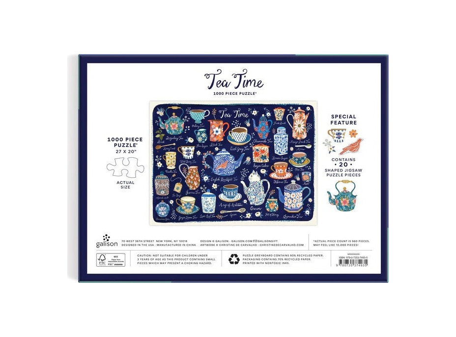 Galison Puzzle Čas na čaj 1000 dielikov