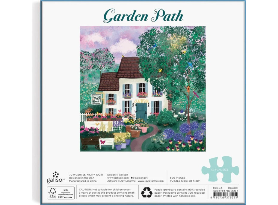 Galison Puzzle Záhradná cestička 500 dielikov