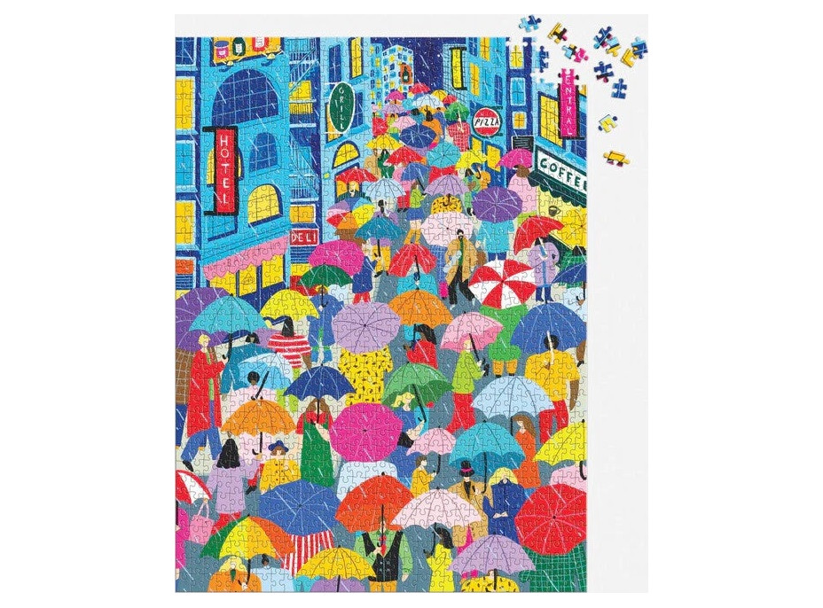 Galison Puzzle Dáždniková ulička 1000 dielikov