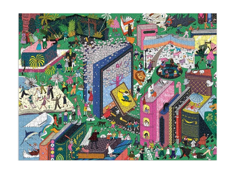 Galison Puzzle Knižný svet 1000 dielikov