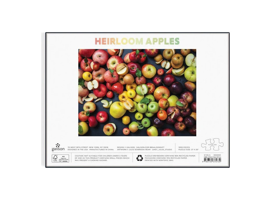 Galison Puzzle Odrody jabĺk 1000 dielikov