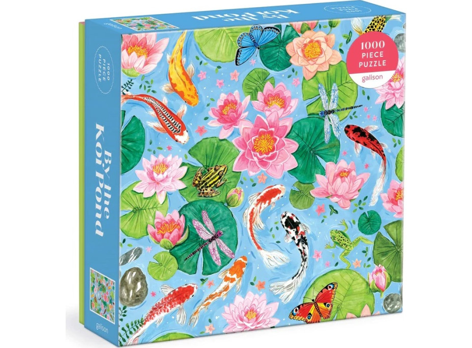 Galison Puzzle Rybníček s Koi kapry 1000 dielikov
