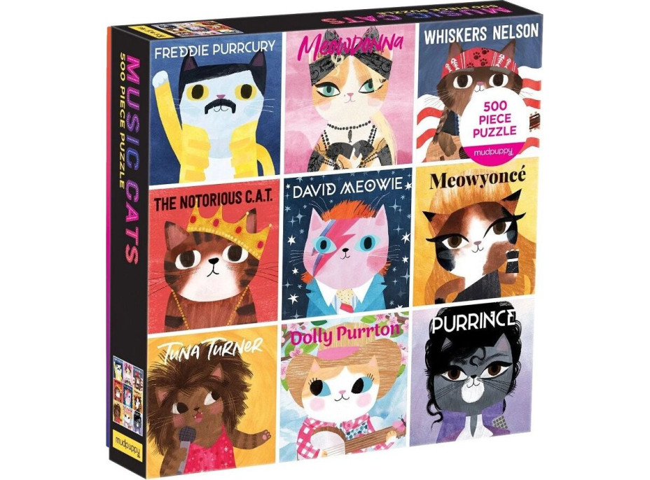 Mudpuppy Puzzle Music Cats 500 dielikov
