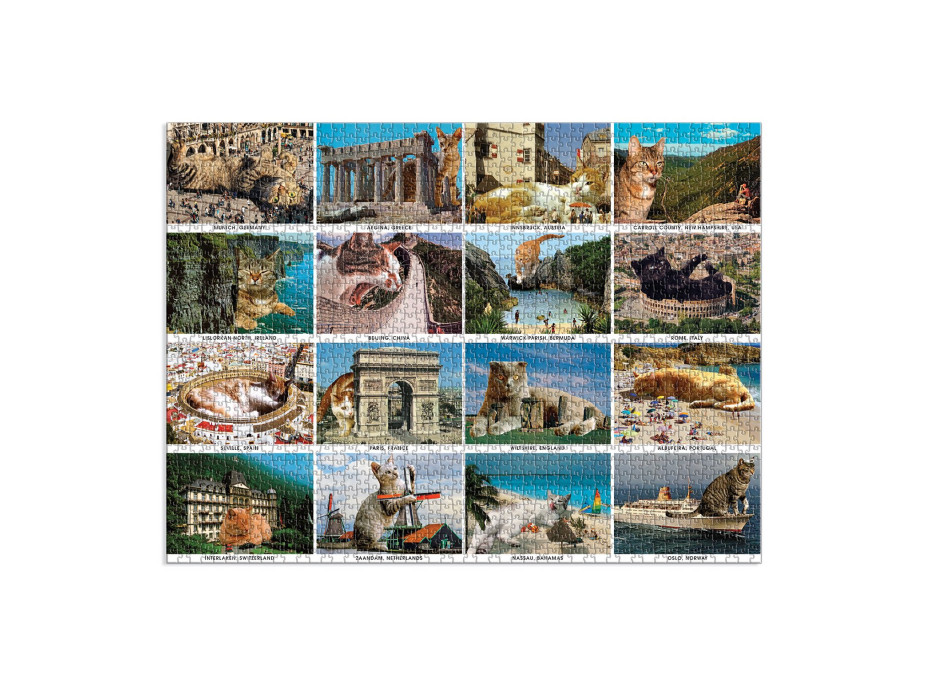 Galison Puzzle Mačky na prázdninách 1500 dielikov
