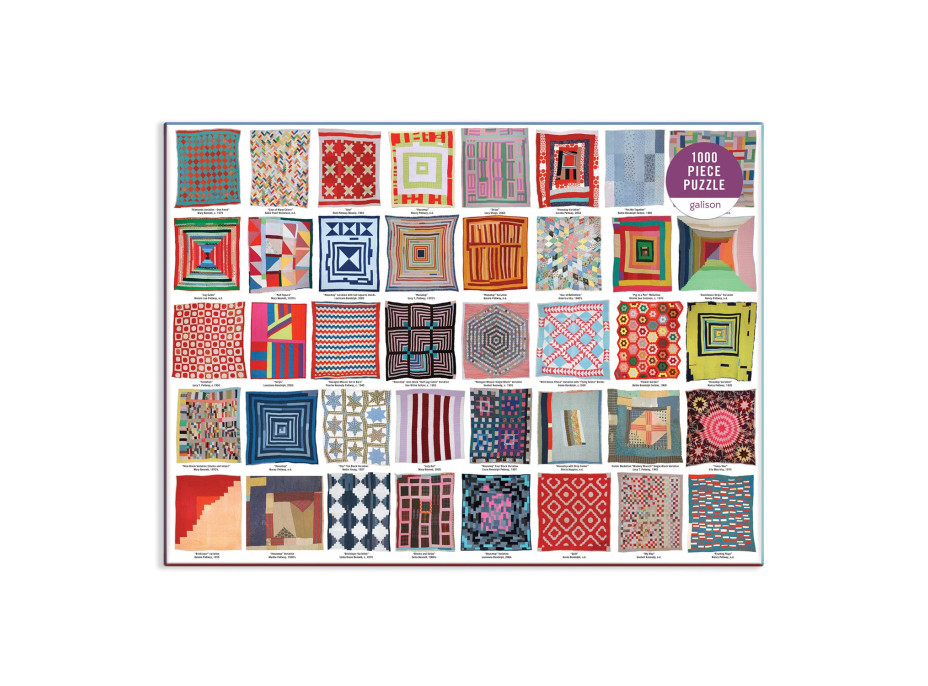 Galison Puzzle Patchworkové deky 1000 dielikov