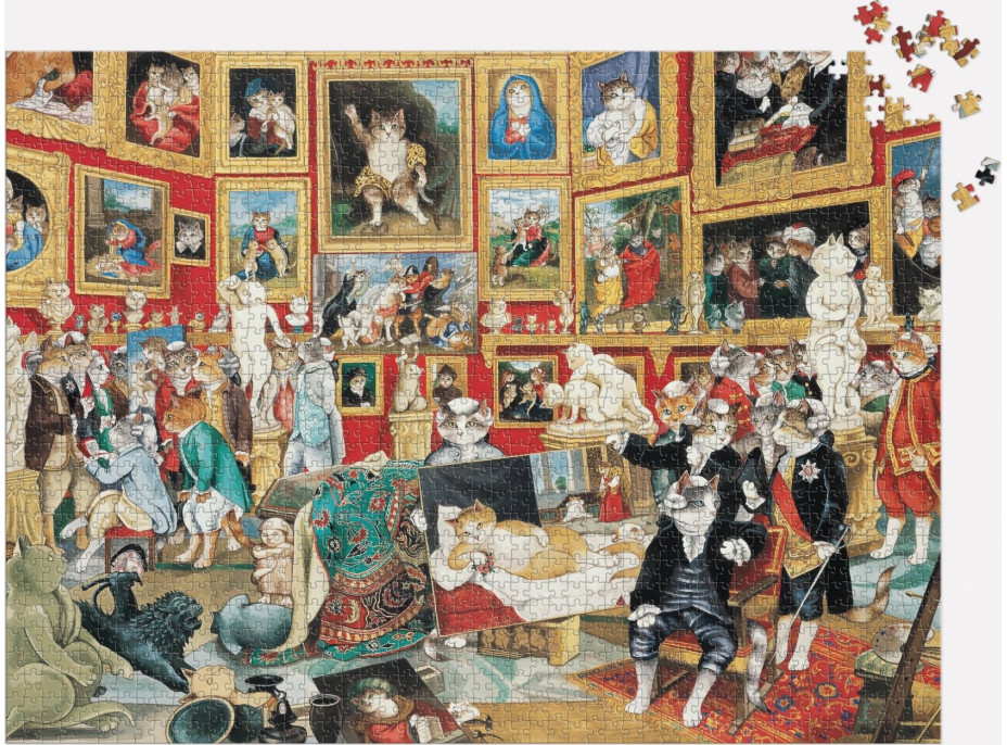 Galison Puzzle Tribuna Uffizi s mačkami 1500 dielikov