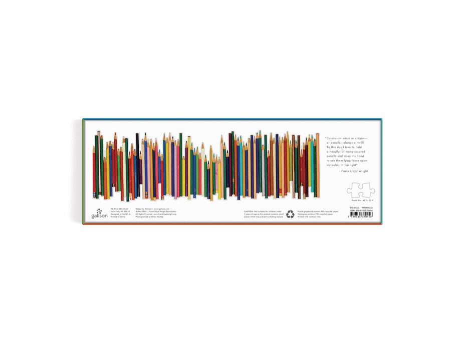 Galison Puzzle Farebné pastelky 1000 dielikov
