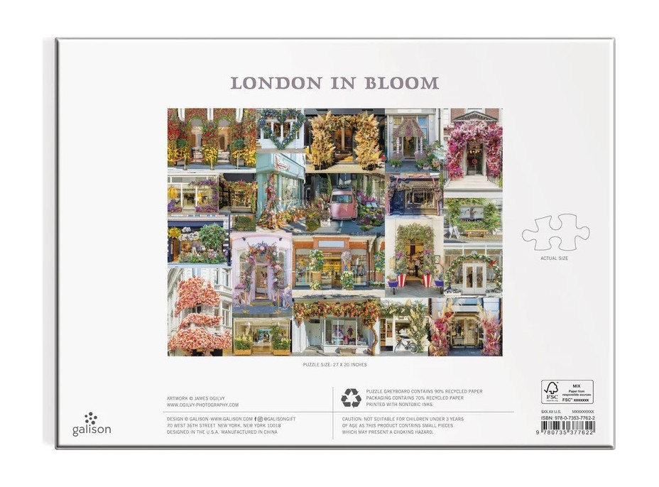 Galison Puzzle Kvitnúce Londýn 1000 dielikov