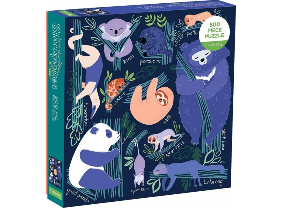 Mudpuppy Puzzle Zdriemnutie na stromoch 500 dielikov Mudpuppy Puzzle Zdriemnutie na stromoch 500 dielikov