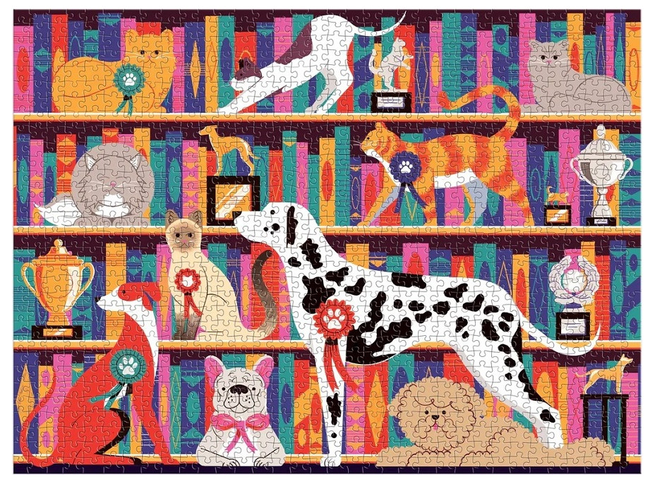 Galison Puzzle Maznáčikovia na výstave 1000 dielikov