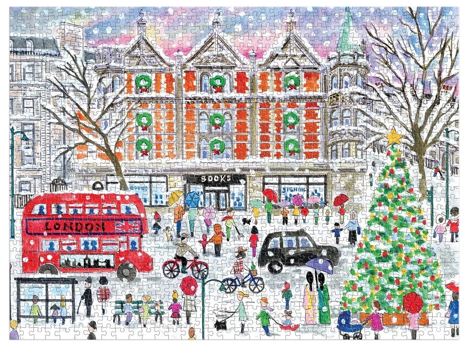 Galison Puzzle Vianoce v Londýne 1000 dielikov