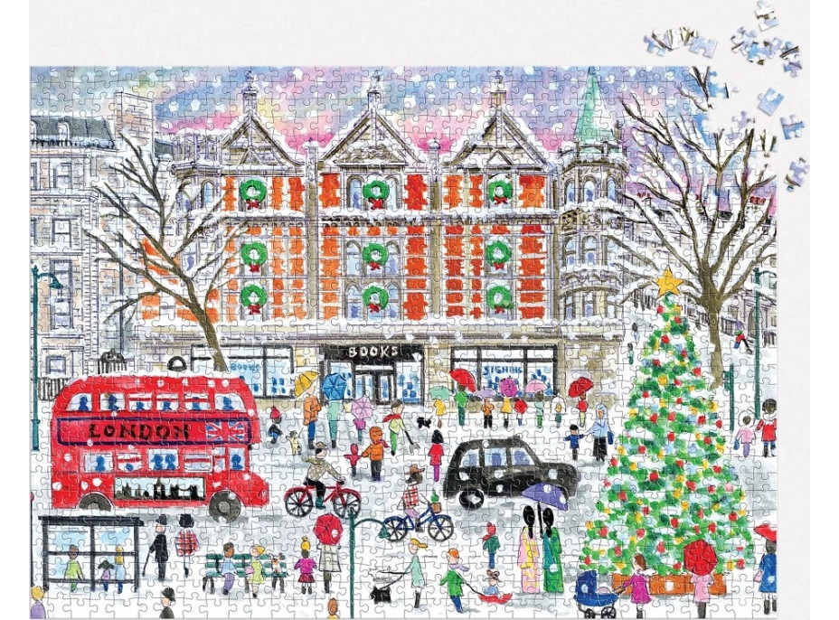 Galison Puzzle Vianoce v Londýne 1000 dielikov
