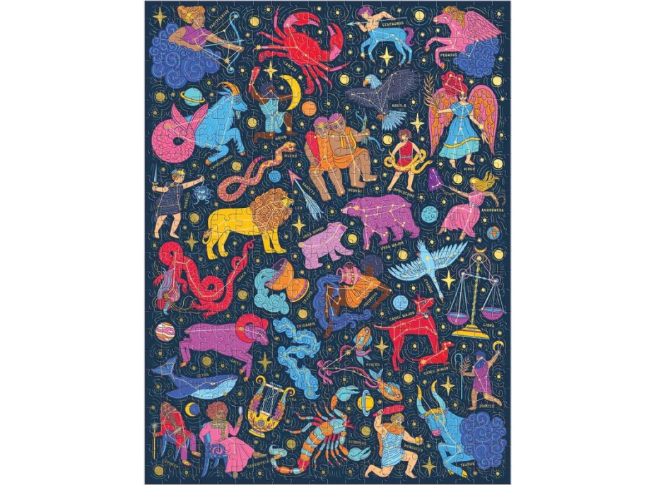 Galison Puzzle Súhvezdie zverokruhu 500 dielikov