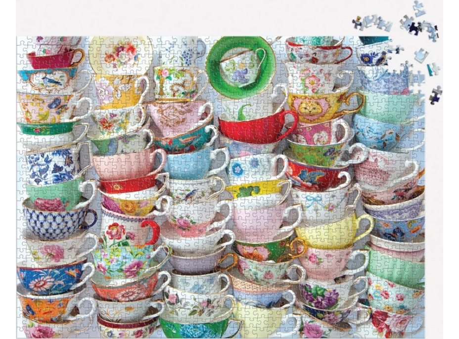 Galison Puzzle Čajové šálky 1000 dielikov
